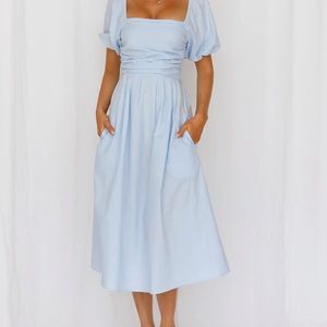Hello Molly blue dress NWT